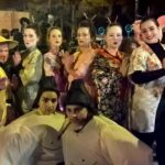 People in costumes for Mardi Gras