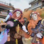 Women in costume for Greek Apokries