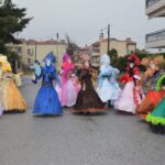 Parade of women in costume