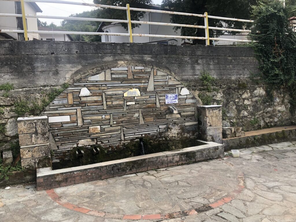 A sone structure around a spring water fountain in Kostohorigreece