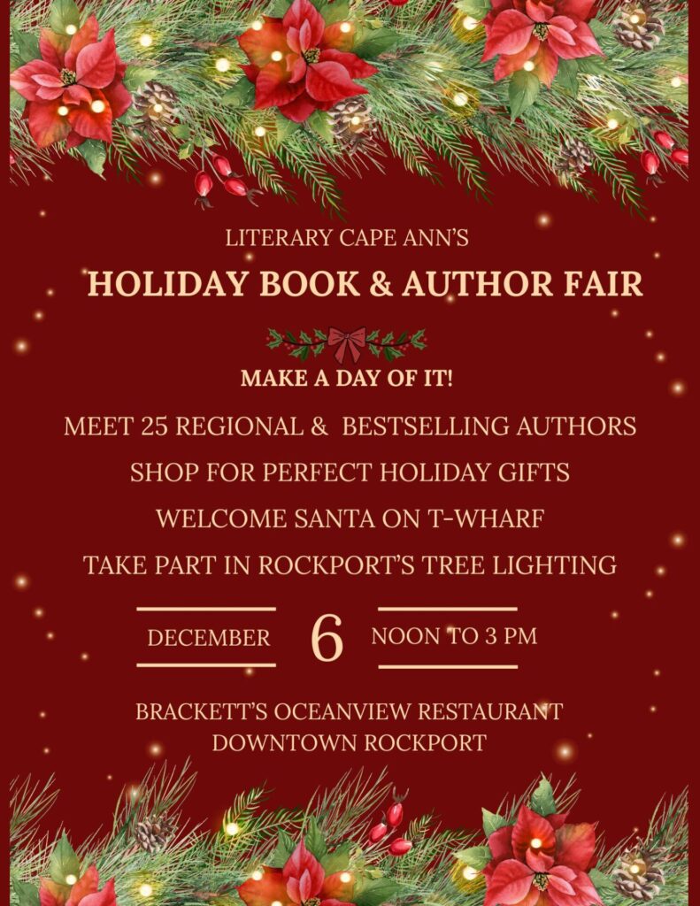 A flyer with text about a book & author fair