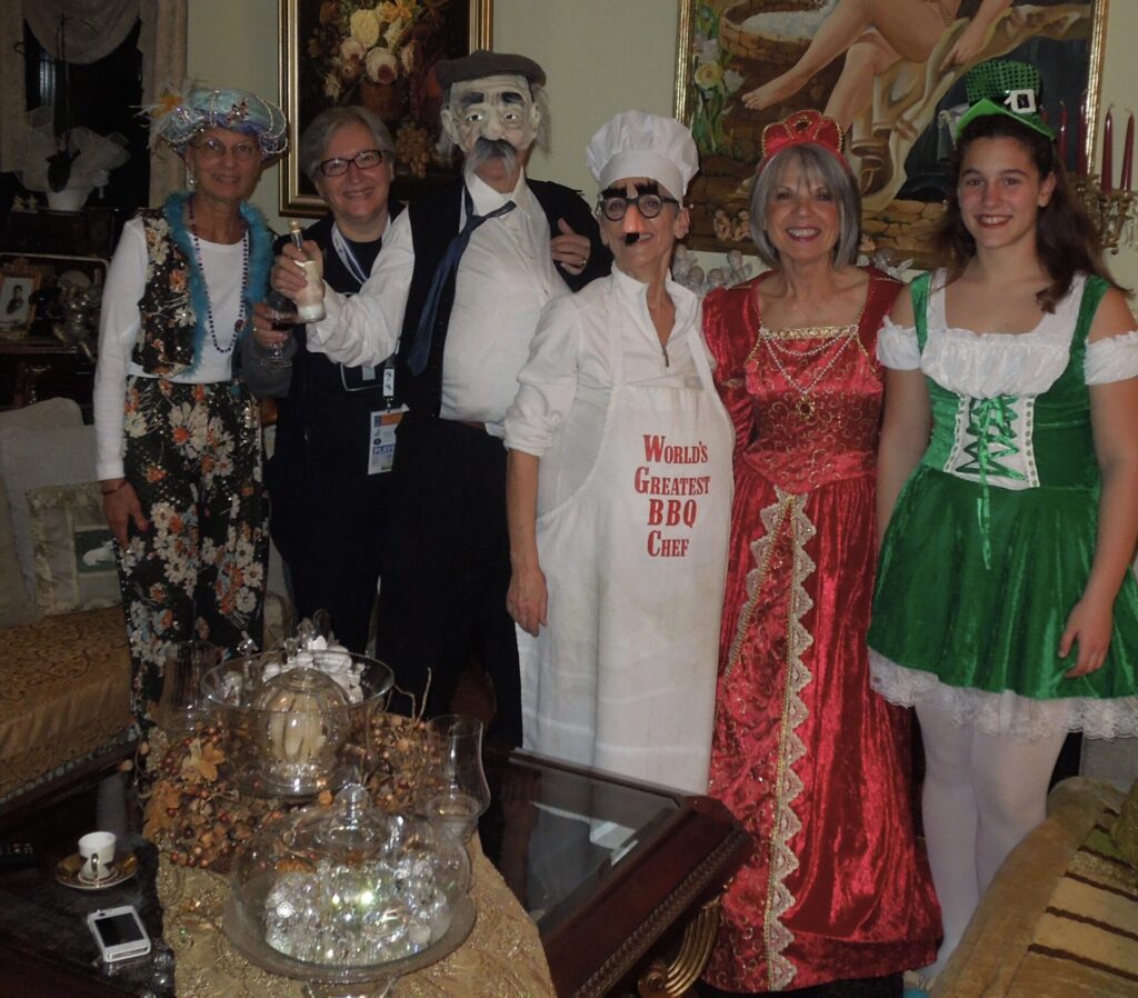 People in costumes for Greek Carnavali